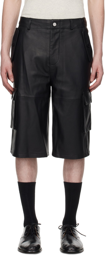 Photo: Deadwood Black Carter Leather Shorts