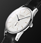 NOMOS Glashütte - At Work Orion Neomatik Automatic 39mm Stainless Steel and Leather Watch, Ref. No. 340 - White