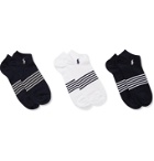 Polo Ralph Lauren - Three-Pack Logo-Embroidered Striped Stretch Cotton-Blend Socks - Multi