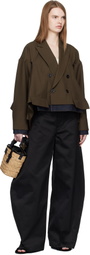sacai Beige Hybrid Micro Marche Bag