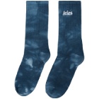 Aries Blue Tie-Dye Socks