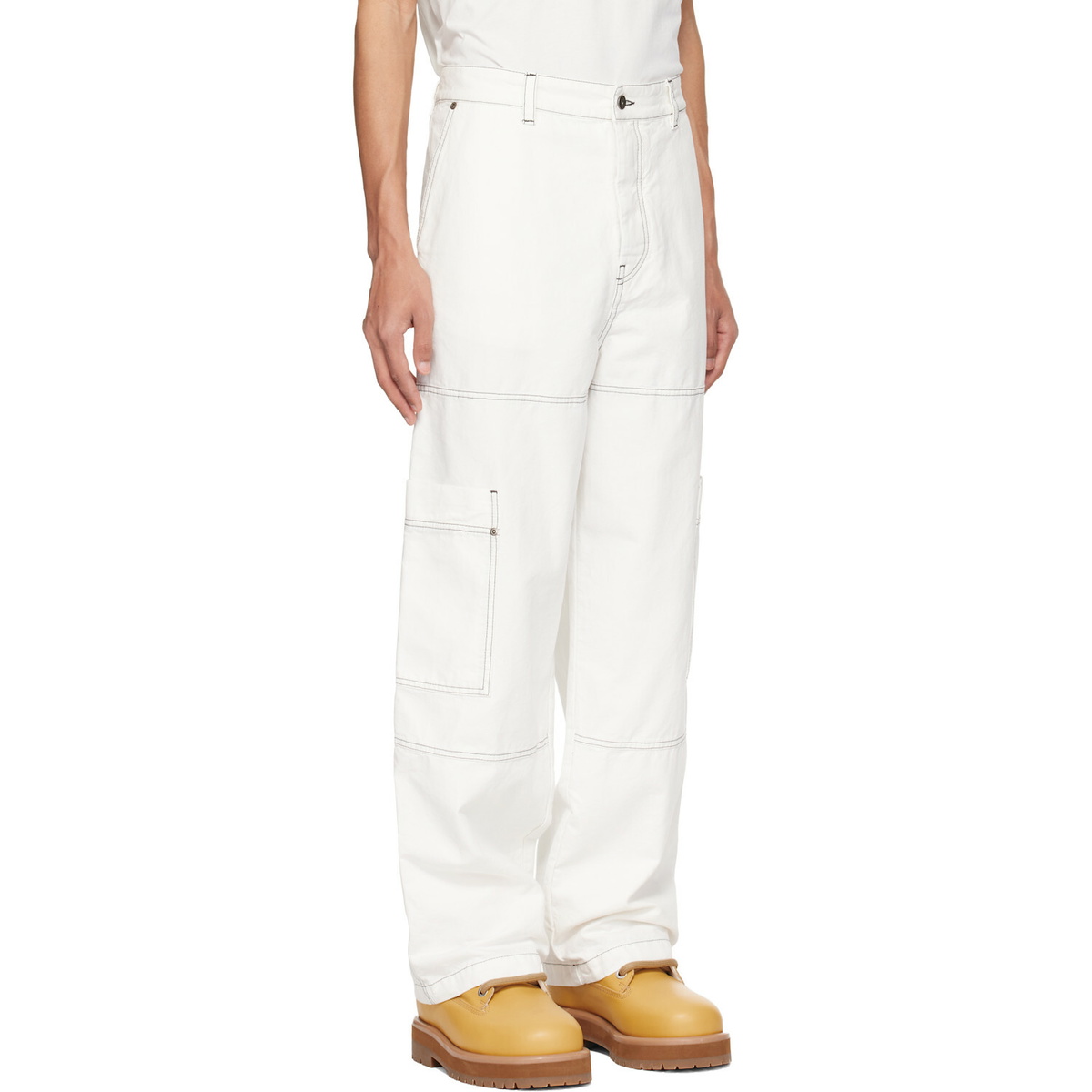 Off-White White Vintage Cotton Cargo Pants