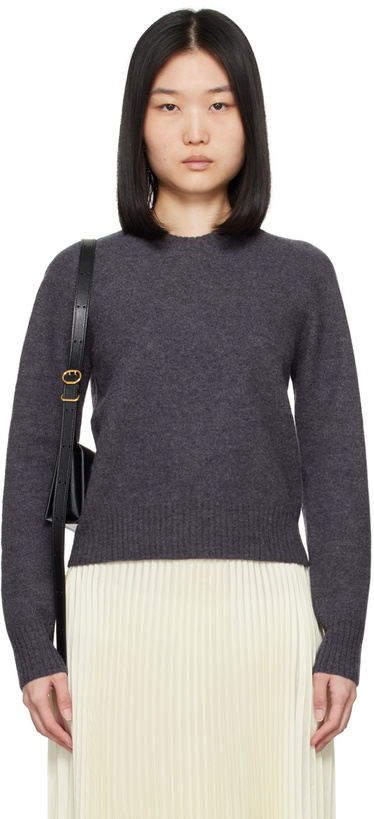 Photo: Jil Sander Gray Crewneck Sweater