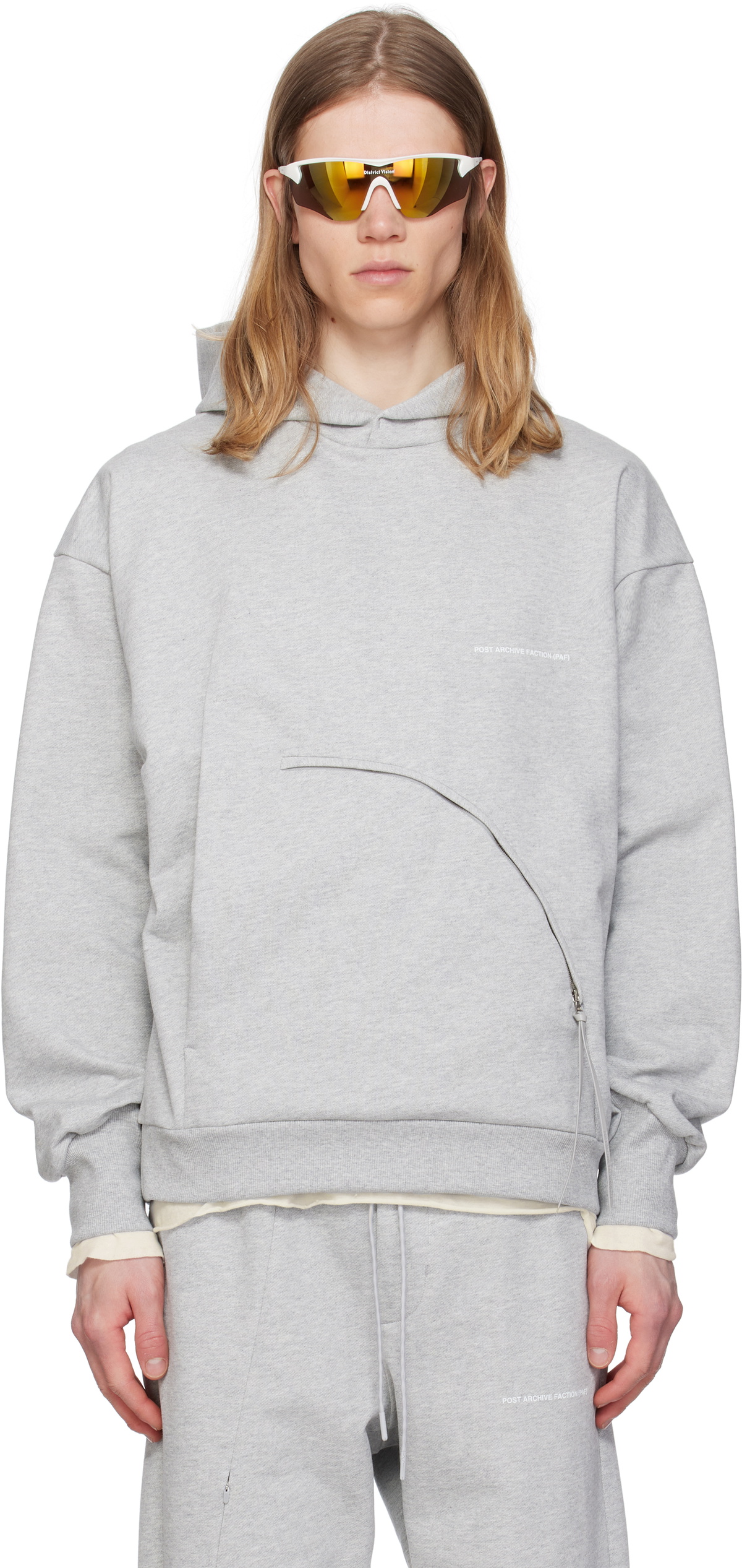 Post Archive Faction PAF White 3.1 Left Hoodie Post Archive Faction