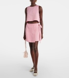 Asceno Kobe linen crop top