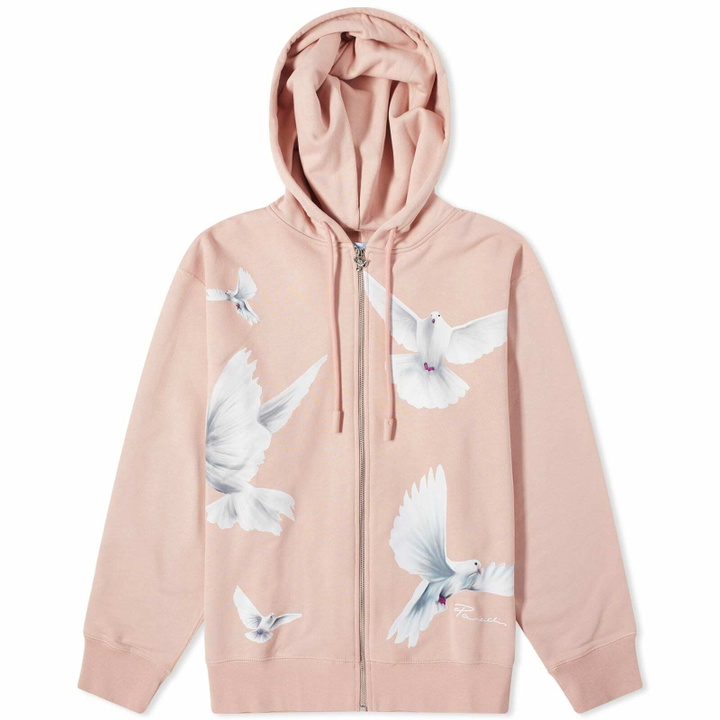 Photo: 3.Paradis Women's Freedom Doves Zip Hoodie in Pink