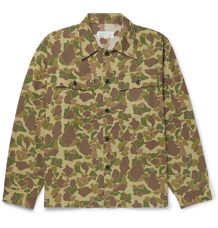 Photo: Chimala - Camouflage-Print Cotton-Duck Shirt Jacket - Green