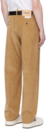 Dsquared2 Tan Relaxed Trousers