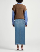 Mother Womens Denim skirt in Blue