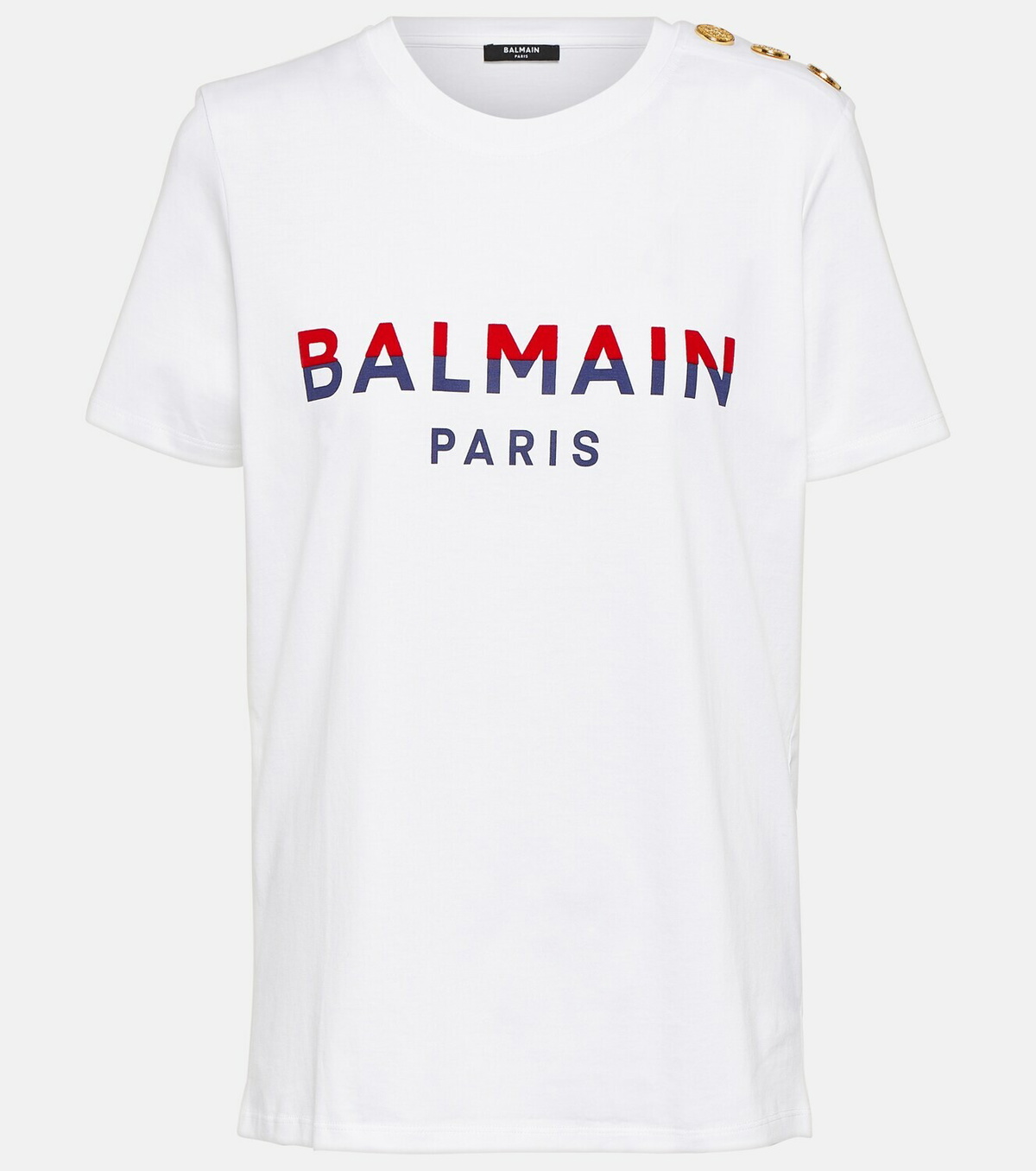 Balmain Logo cotton jersey Tshirt Balmain