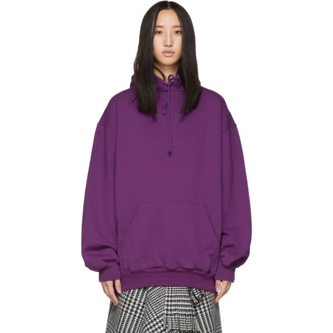 Photo: Balenciaga Purple Logo Back Hoodie