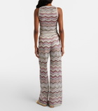 Missoni Zigzag lamé wide-leg pants