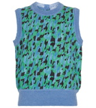 Salvatore Ferragamo - Leopard-print mohair-blend sweater vest