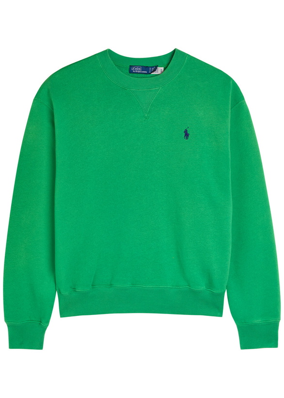 Photo: Polo Ralph Lauren Logo-embroidered Cotton Sweatshirt Green