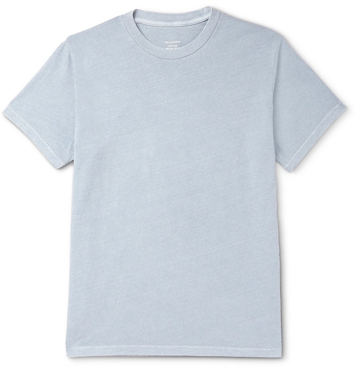 Photo: Save Khaki United - Cotton-Jersey T-Shirt - Blue