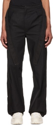 Aenrmòus Black Nylon Trousers