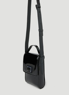 Acne Studios - Face Plaque Mini Crossbody Bag in Black