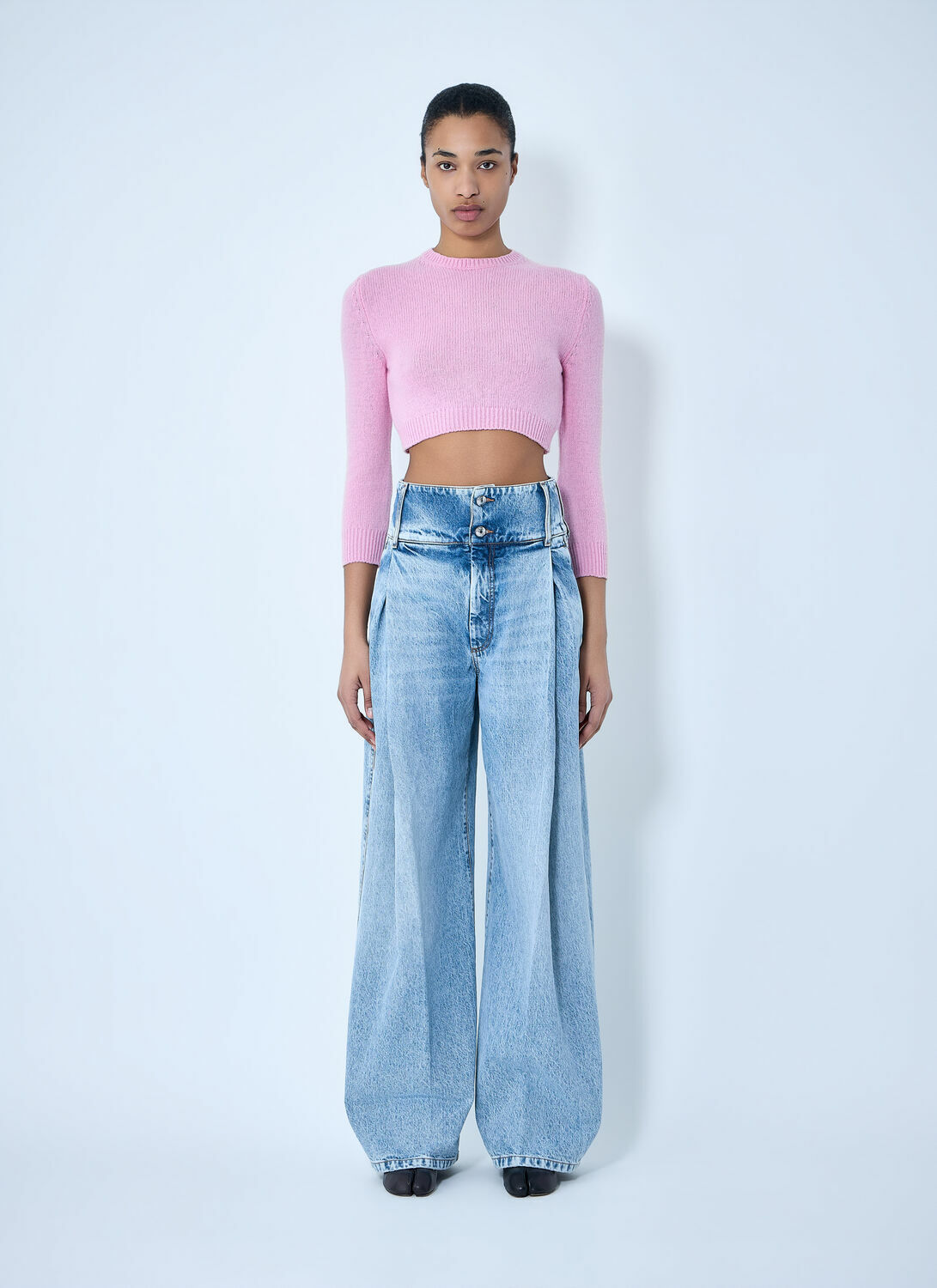 Sportmax Wide-Leg Denim Trousers