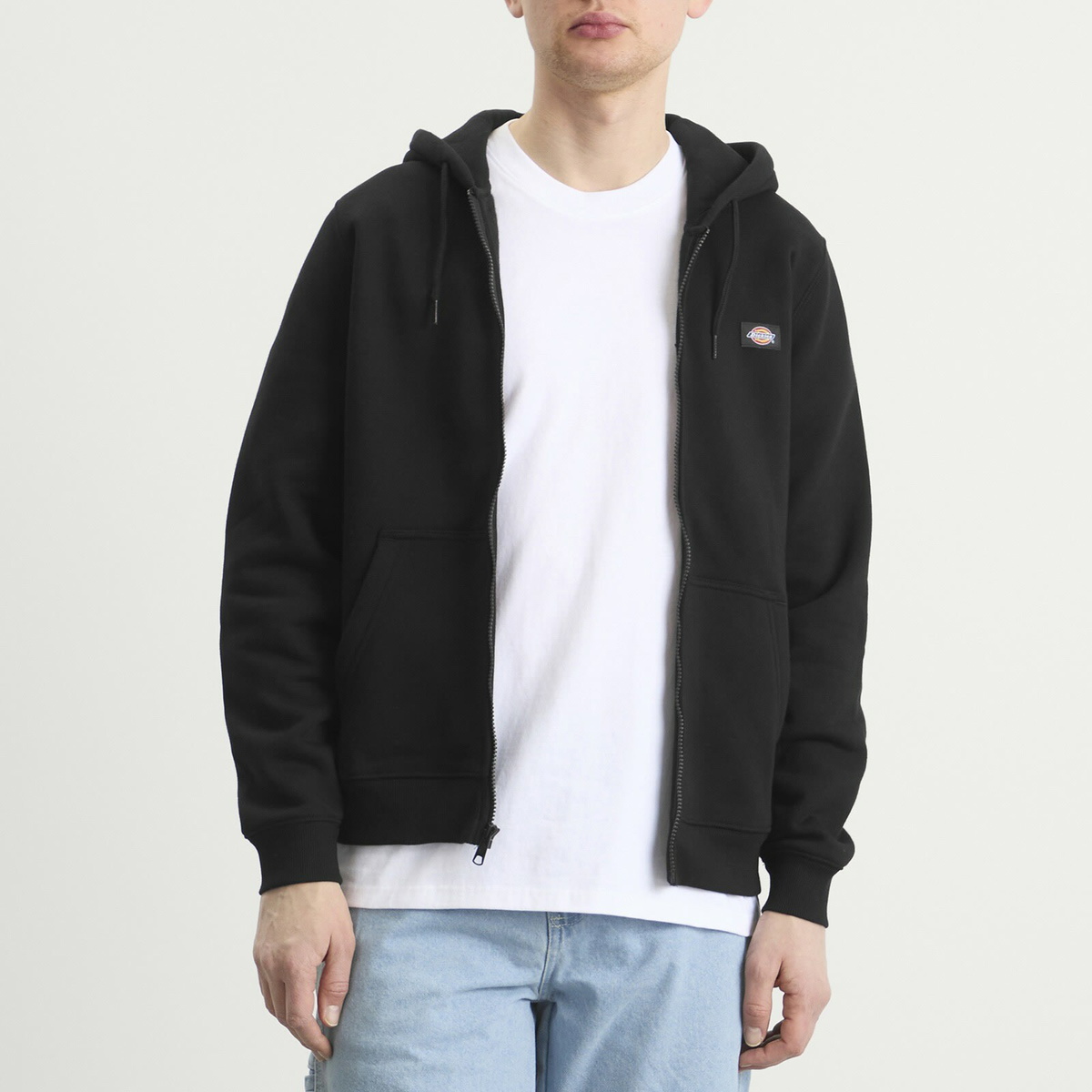 Dickies Men's Oakport Zip Hoodie in Black