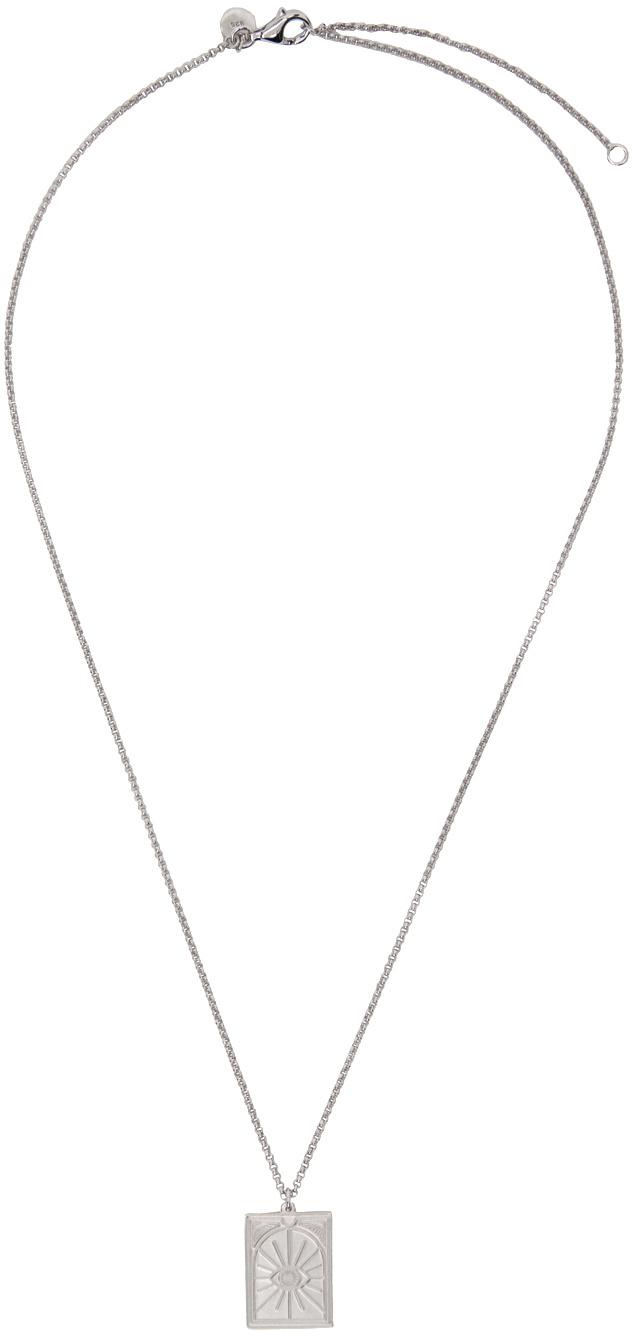 Tom Wood Silver Tarot Moon Necklace
