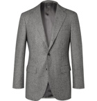 Beams F - Grey Slim-Fit Prince of Wales Checked Super 100s Wool Suit Jacket - Black