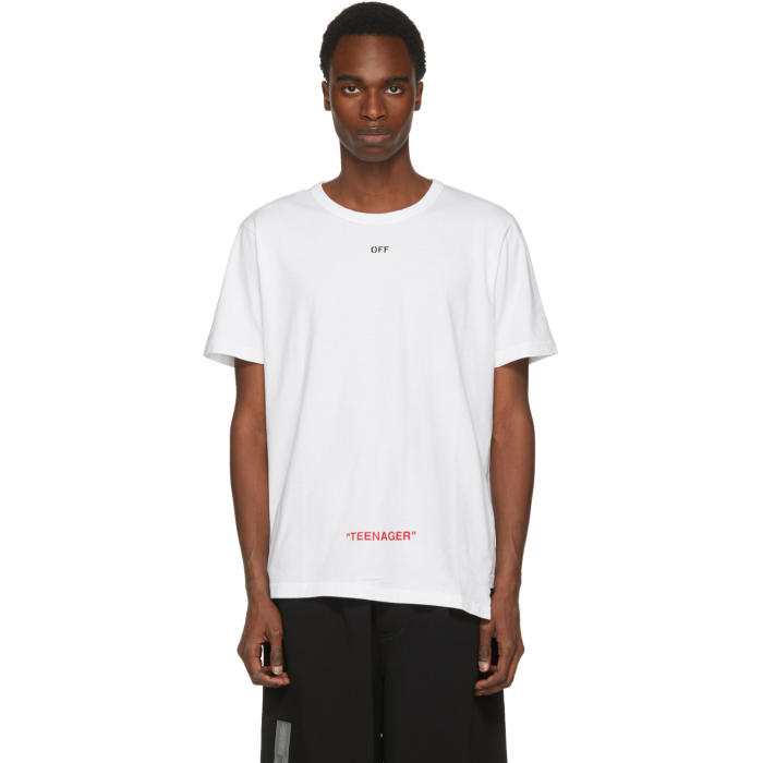 Photo: Off-White White Youth Spliced T-Shirt