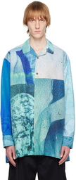 Th products Blue Oversized Shirt