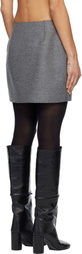 MARIE ADAM-LEENAERDT Gray Base Miniskirt
