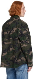 Valentino Green Camouflage Jacket