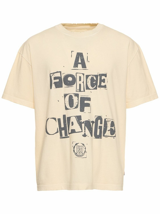 Photo: HONOR THE GIFT A Force Of Change Cotton T-shirt