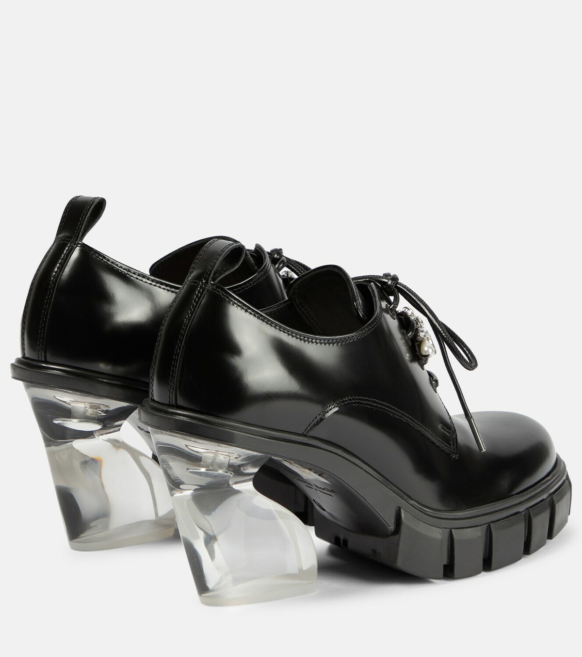 Simone Rocha Embellished leather Derby pumps Simone Rocha