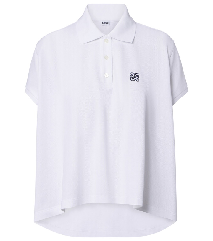Photo: Loewe Asymmetric cotton piqué polo shirt