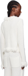 Aya Muse White Mello Cardigan