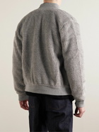 Polo Ralph Lauren - Logo-Embroidered Shell-Trimmed Fleece Jacket - Gray