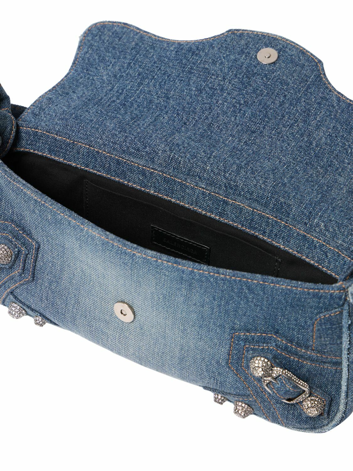BALENCIAGA - Small Le Cagole Sling Denim Bag Balenciaga