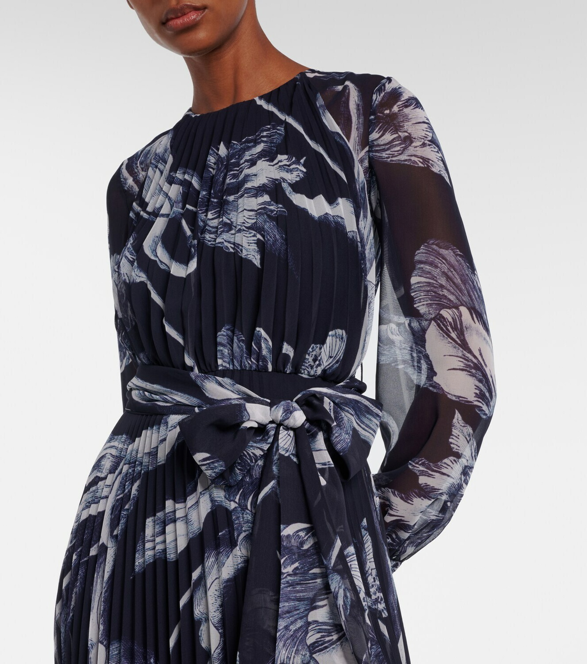 Erdem Floral voile gown