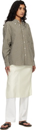 Dunst Off-White See-Through Layering Midi Skirt