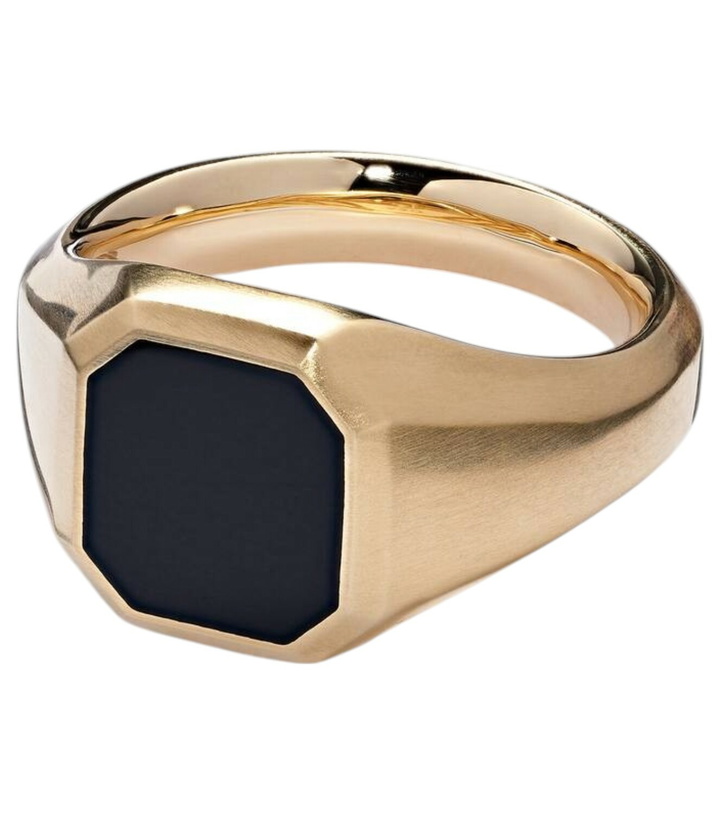 Photo: David Yurman Streamline® 18kt gold ring with onyx