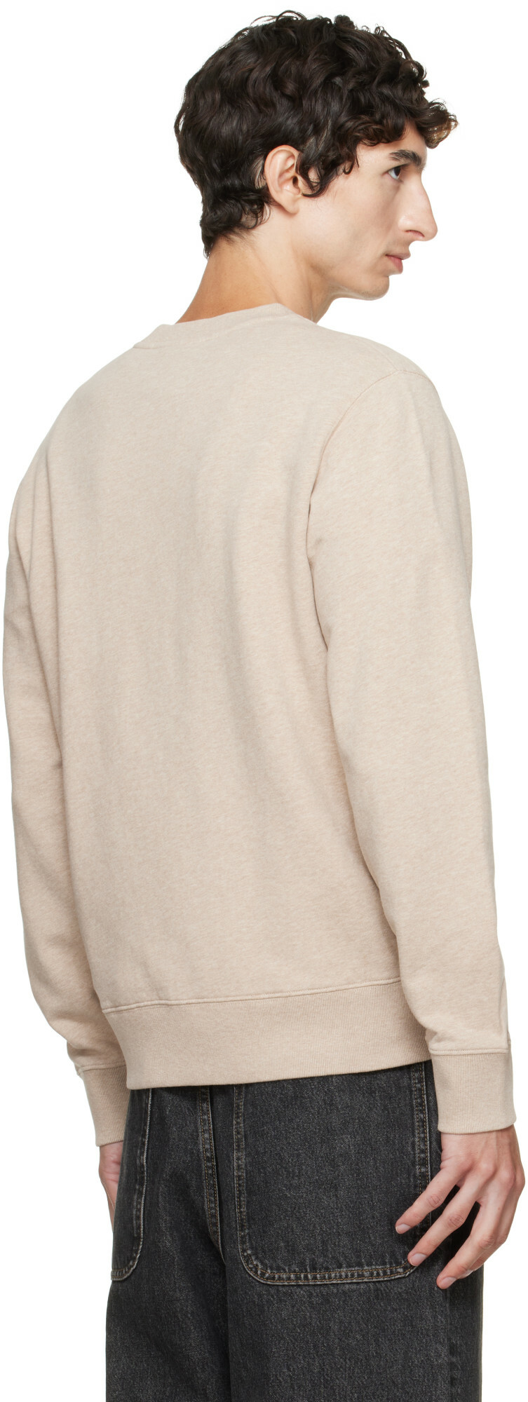 Maison Kitsuné Beige Fox Head Sweatshirt
