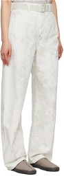 LEMAIRE Off-White Twisted Belted Jeans