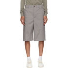 Rick Owens Gray Tower Work Shorts