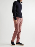 Incotex - Tapered Cotton-Blend Corduroy Trousers - Pink