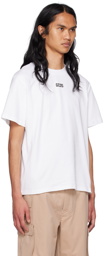 GCDS White Bonded T-Shirt