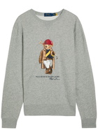 Polo Ralph Lauren Golf Bear-print Cotton-blend Sweatshirt Grey