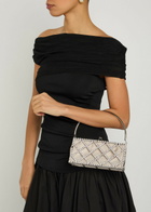 Rosantica Garofano Crystal-embellished Satin Shoulder bag - Silver - One Size
