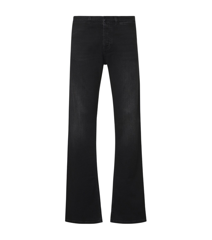 Photo: Gucci Web Stripe flared jeans