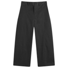 Sage Nation Men's Welt Wide Leg Trouser in Black