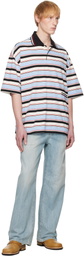 WOOYOUNGMI Blue Stripe Polo