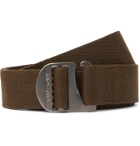 Filson - Togiak 4cm Leather-Trimmed Webbing Belt - Metallic