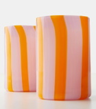 Aquazzura Casa Dolcevita Stripe set of 2 tumblers